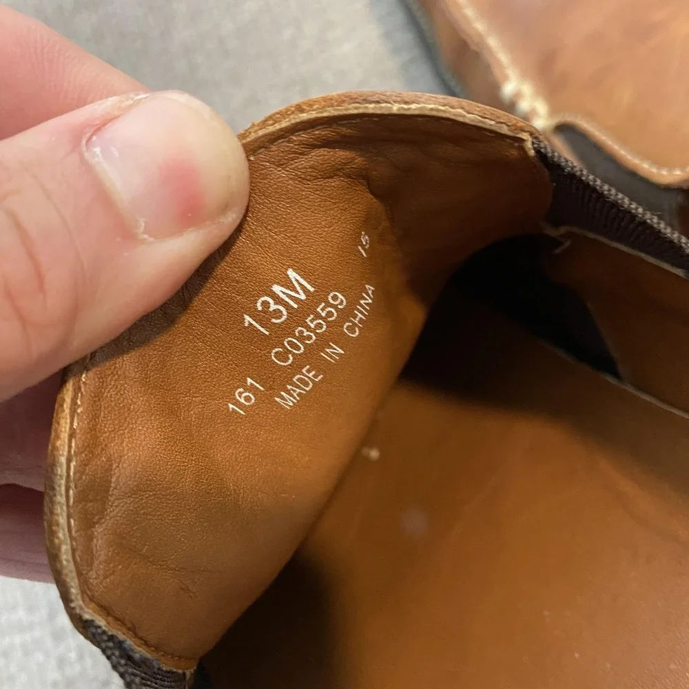 Cole Haan Shoes Mens Size 13 Brown Leather Slip On Casual Loafers Vibram C03559